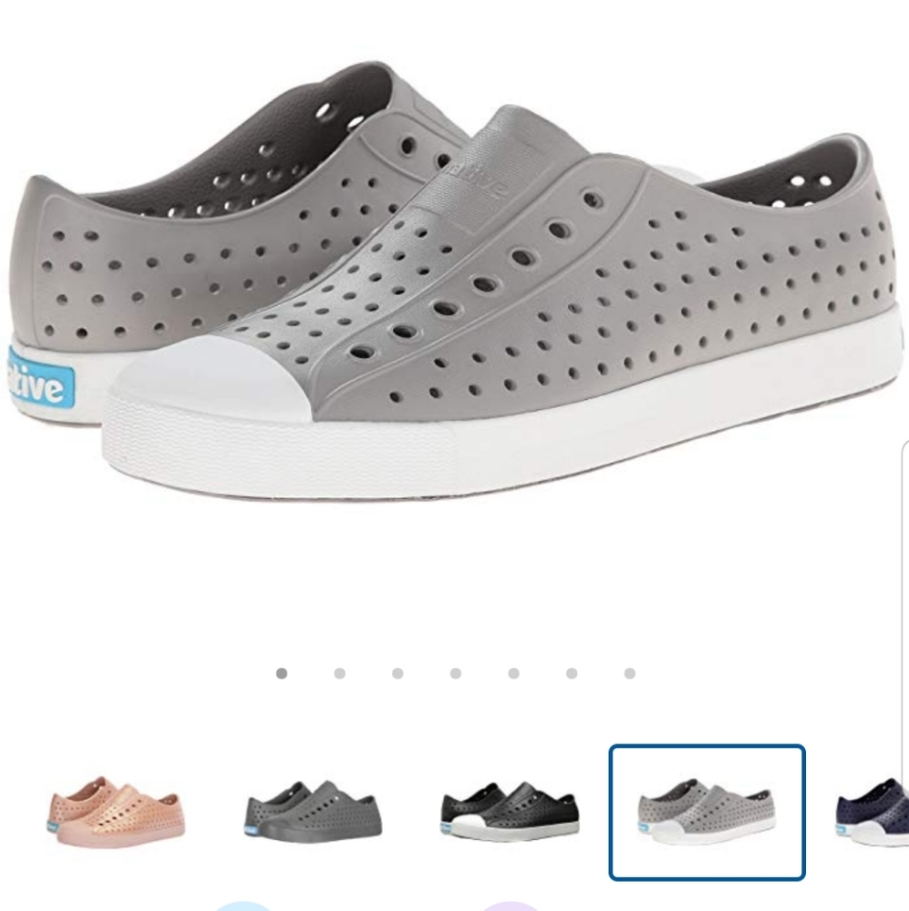 Grey native shoes Jefferson water shoes